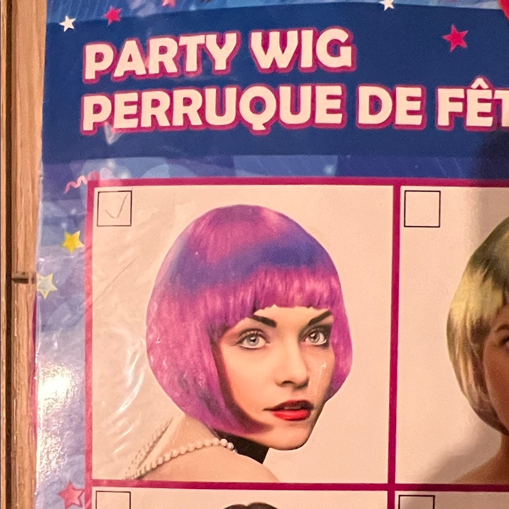 Bold Purple Party Wig